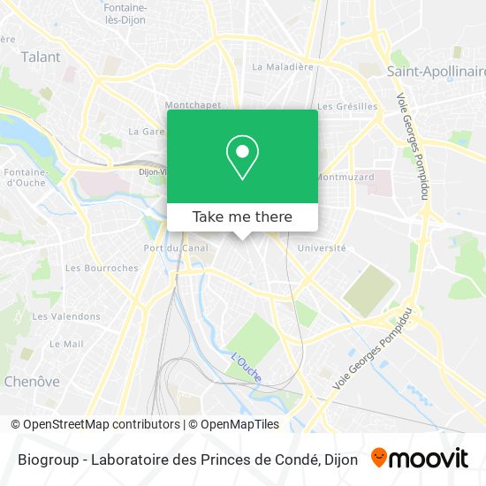 Biogroup - Laboratoire des Princes de Condé map