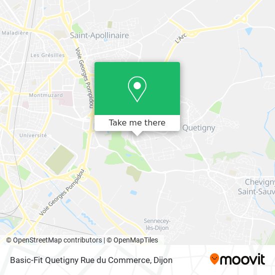 Basic-Fit Quetigny Rue du Commerce map