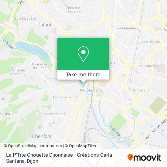 La P'Tite Chouette Dijonnaise - Créations Carla Santana map