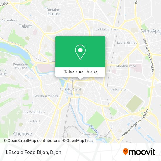 L'Escale Food Dijon map