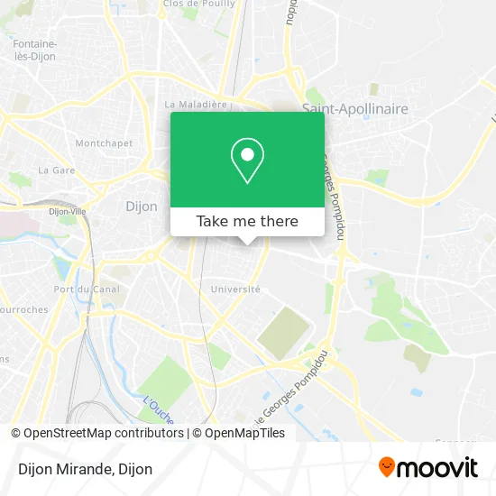 Dijon Mirande map