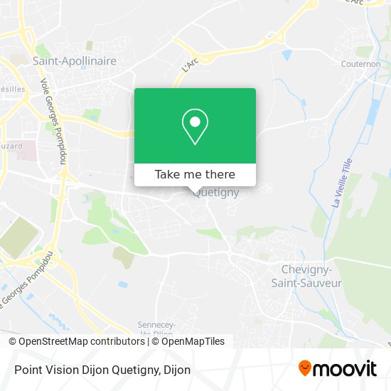 Point Vision Dijon Quetigny map