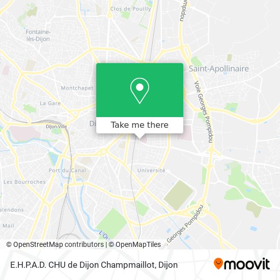 E.H.P.A.D. CHU de Dijon Champmaillot map