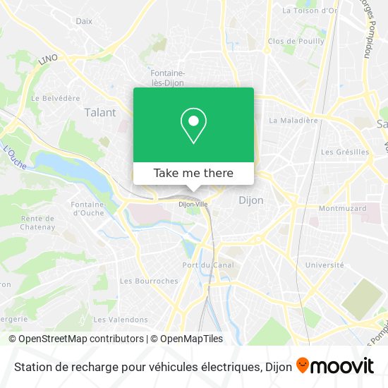 Station de recharge pour véhicules électriques map