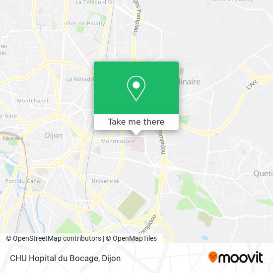 Mapa CHU Hopital du Bocage