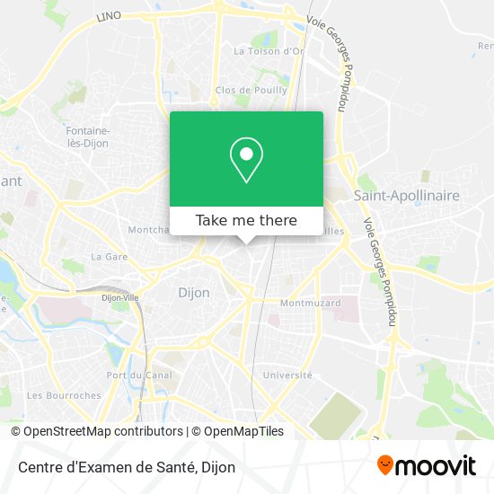 Centre d'Examen de Santé map