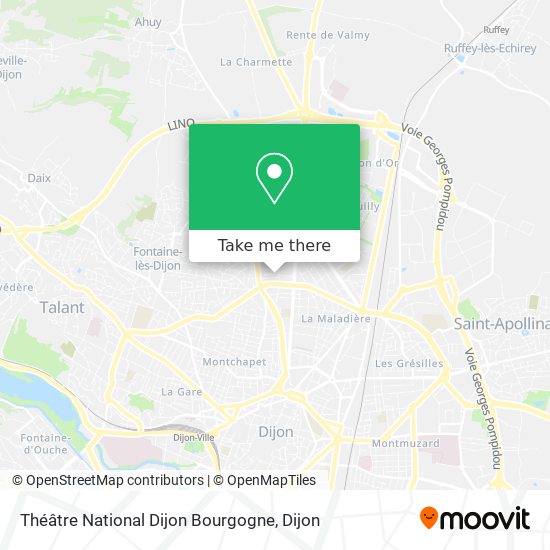 Théâtre National Dijon Bourgogne map