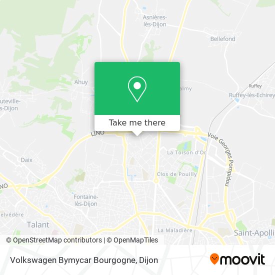 Volkswagen Bymycar Bourgogne map