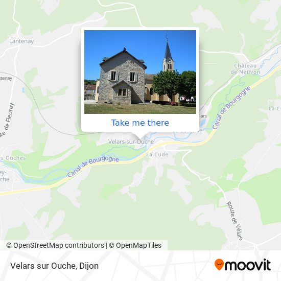 Mapa Velars sur Ouche