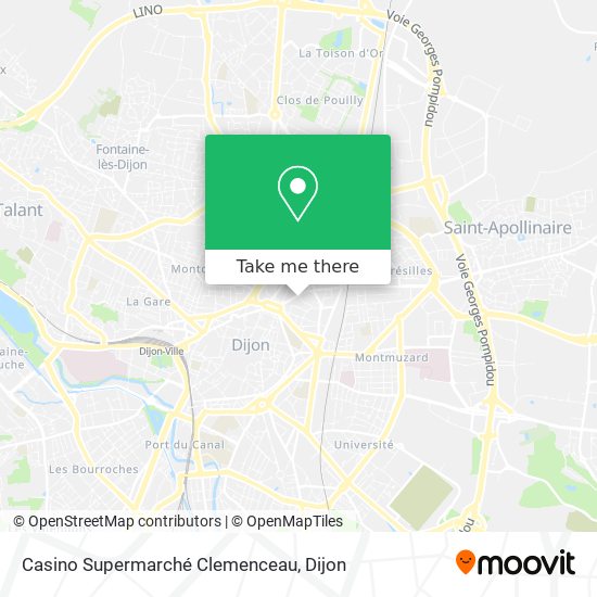 Mapa Casino Supermarché Clemenceau