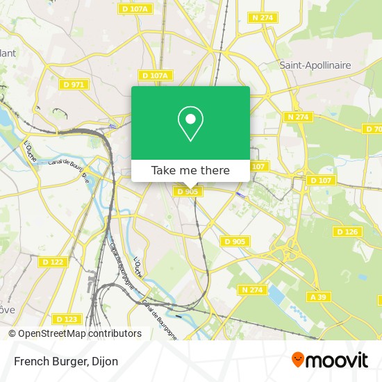 French Burger map