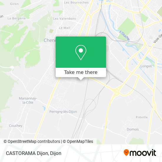 Mapa CASTORAMA Dijon