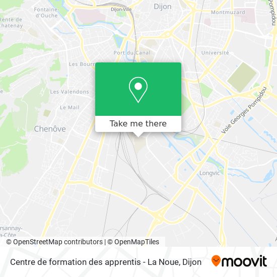 Centre de formation des apprentis - La Noue map