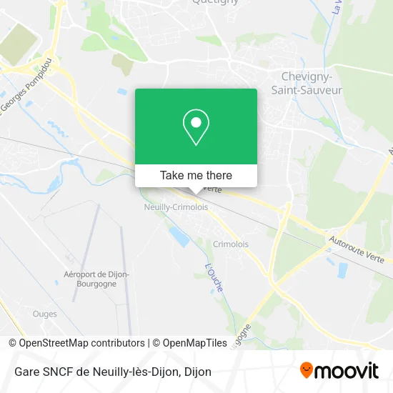 Gare SNCF de Neuilly-lès-Dijon map