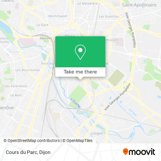 Cours du Parc map