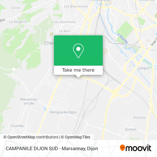 CAMPANILE DIJON SUD - Marsannay map