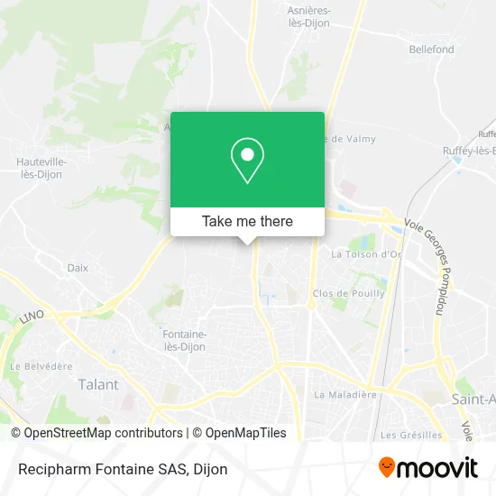 Recipharm Fontaine SAS map