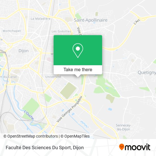 Faculté Des Sciences Du Sport map