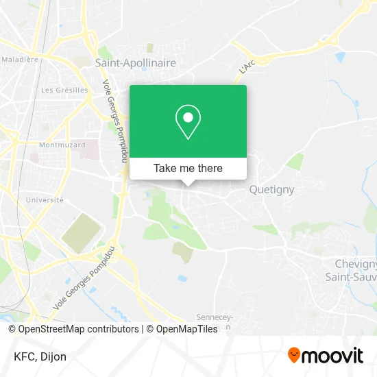 KFC map