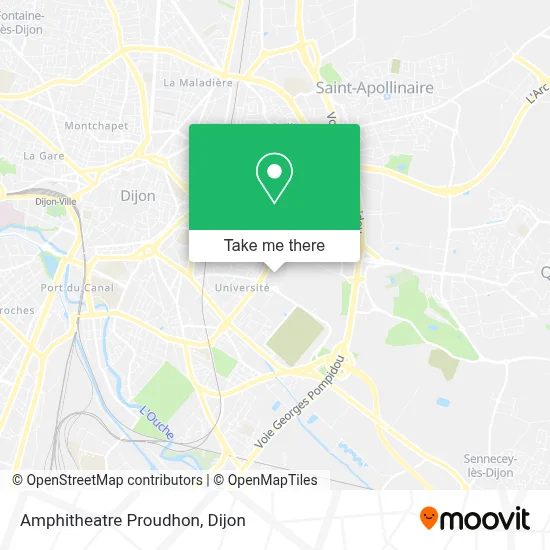 Amphitheatre Proudhon map