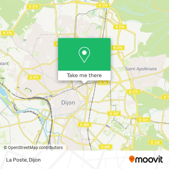 How To Get To La Poste In Dijon By Bus Or Light Rail