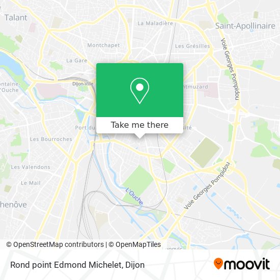 Mapa Rond point Edmond Michelet