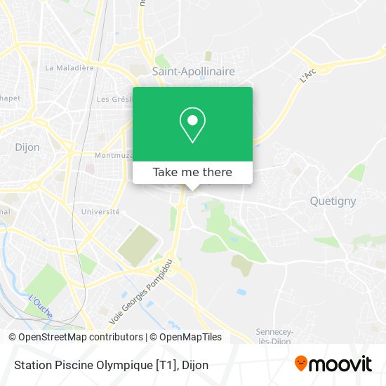 Mapa Station Piscine Olympique [T1]