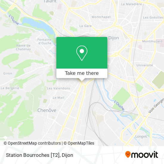 Station Bourroches [T2] map