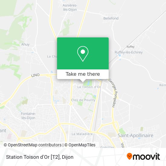 Station Toison d'Or [T2] map