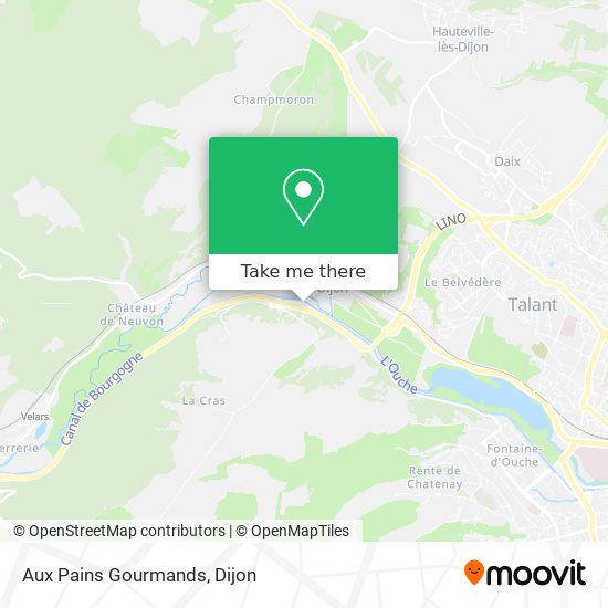 Aux Pains Gourmands map