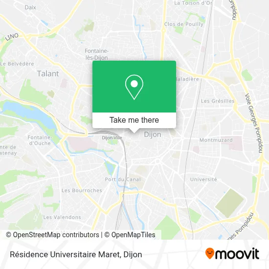 Résidence Universitaire Maret map