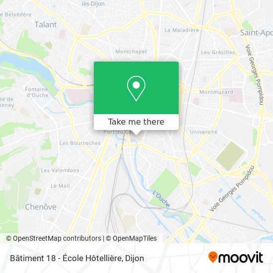 Bâtiment 18 - École Hôtellière map