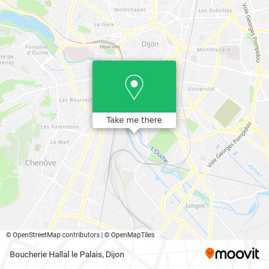 Boucherie Hallal le Palais map