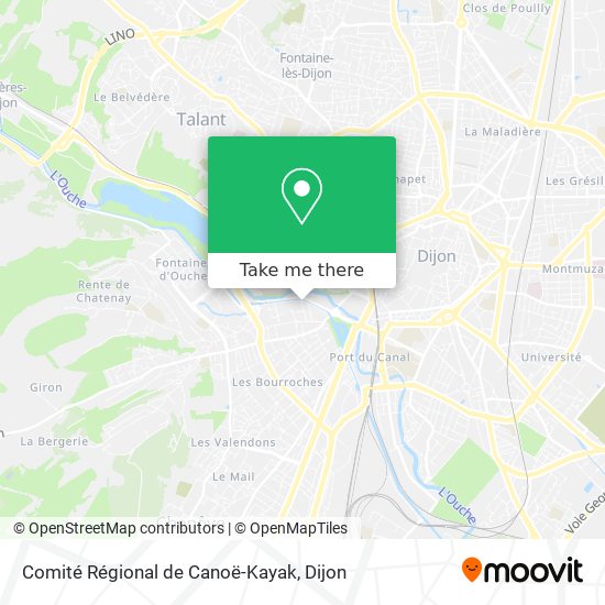 Comité Régional de Canoë-Kayak map