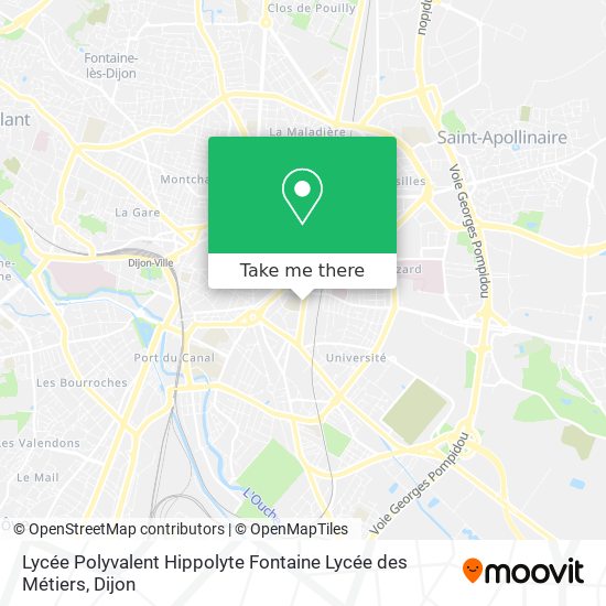 Lycée Polyvalent Hippolyte Fontaine Lycée des Métiers map