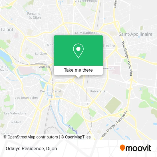 Odalys Residence map