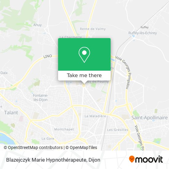 Blazejczyk Marie Hypnothérapeute map