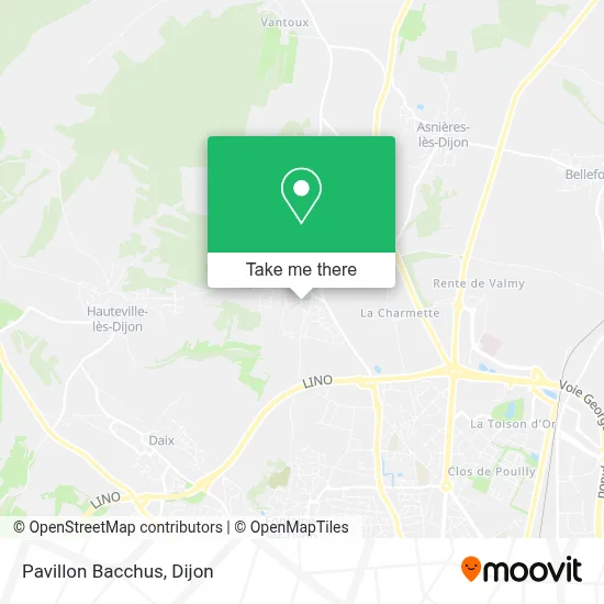 Pavillon Bacchus map