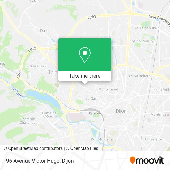 96 Avenue Victor Hugo map