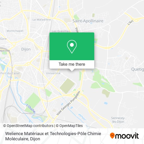 Mapa Welience Matériaux et Technologies-Pôle Chimie Moléculaire