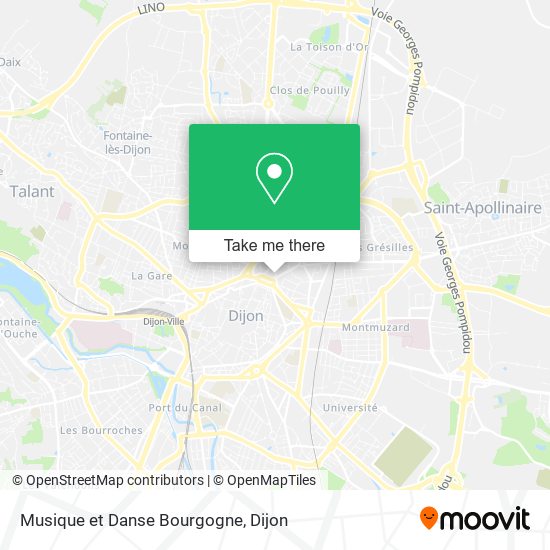 Musique et Danse Bourgogne map