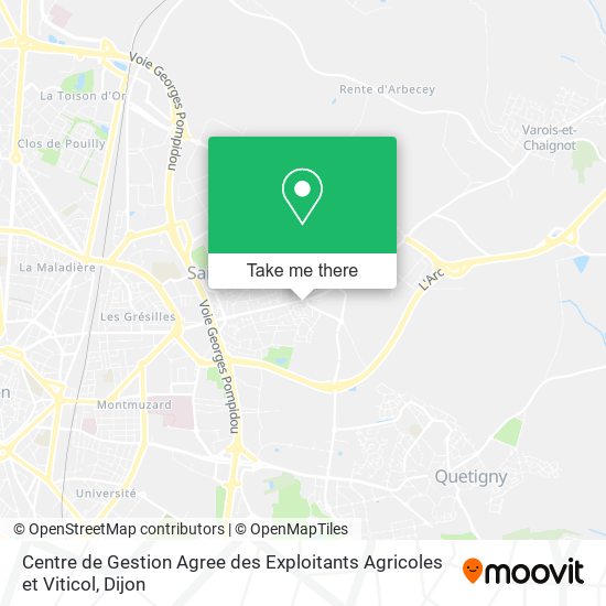 Mapa Centre de Gestion Agree des Exploitants Agricoles et Viticol