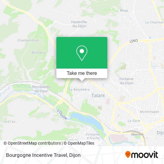 Mapa Bourgogne Incentive Travel