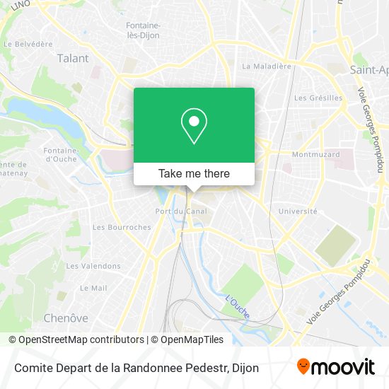 Comite Depart de la Randonnee Pedestr map