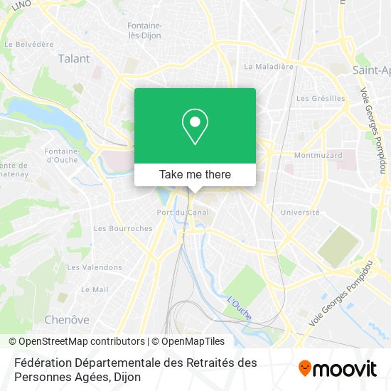 Fédération Départementale des Retraités des Personnes Agées map
