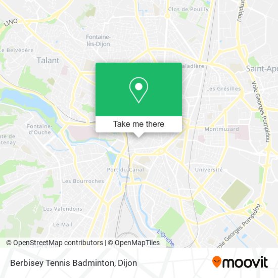 Berbisey Tennis Badminton map