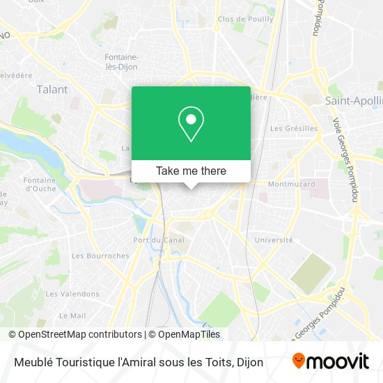 Meublé Touristique l'Amiral sous les Toits map