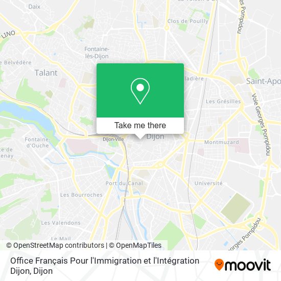 Office Français Pour l'Immigration et l'Intégration Dijon map