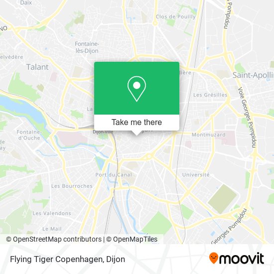 Flying Tiger Copenhagen map