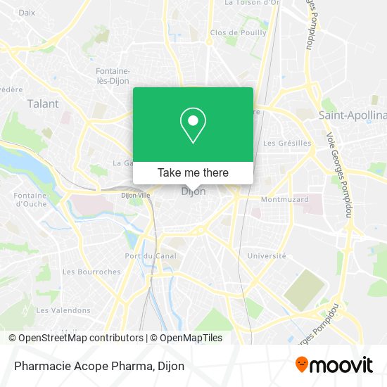 Mapa Pharmacie Acope Pharma